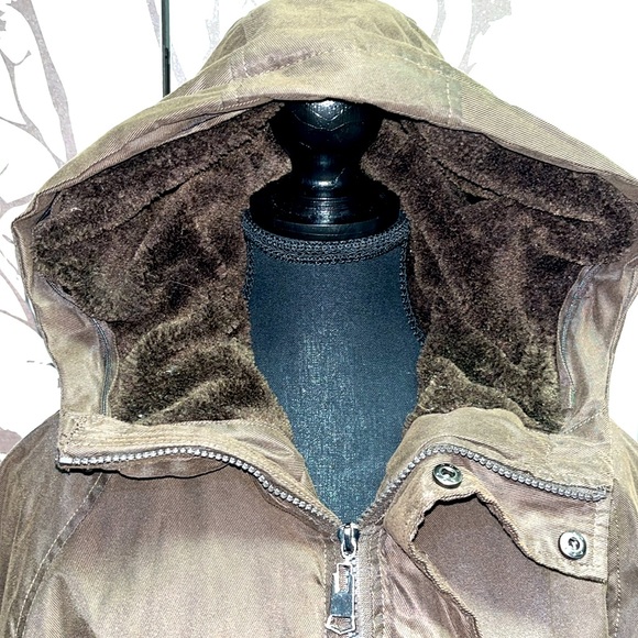 Streetwear Society Size S Brown Long Coat Jacket with Hidden Inner Pocket $35 - Picture 7 of 17